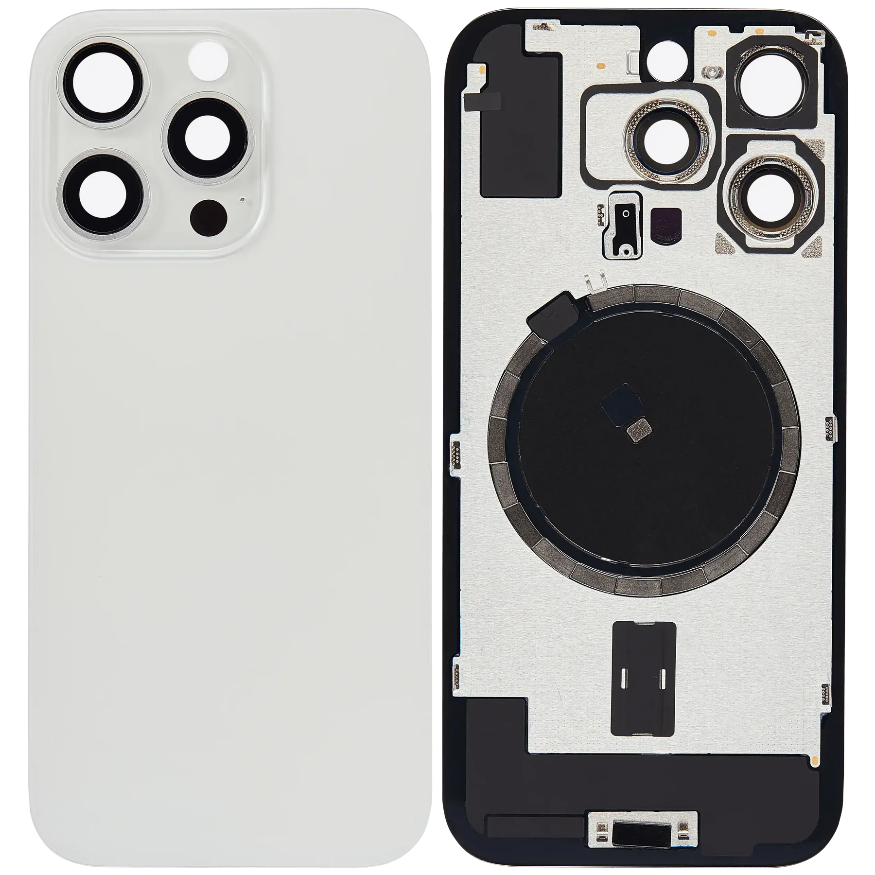 iPhone 16 Pro Max Back Glass with Magnet, Wireless Charging, and LED