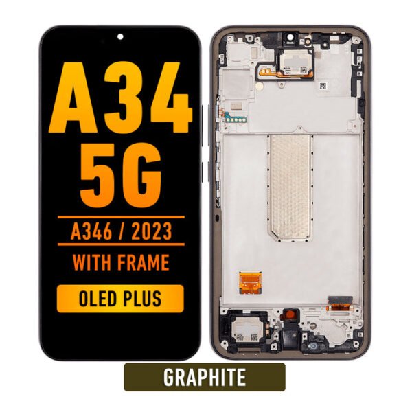 Samsung Galaxy A34 5G (A346 / 2023) OLED Screen Assembly Replacement With Frame