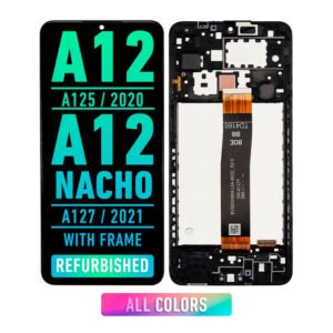 Samsung Galaxy A12 / A12 Nacho LCD Screen Assembly With Frame