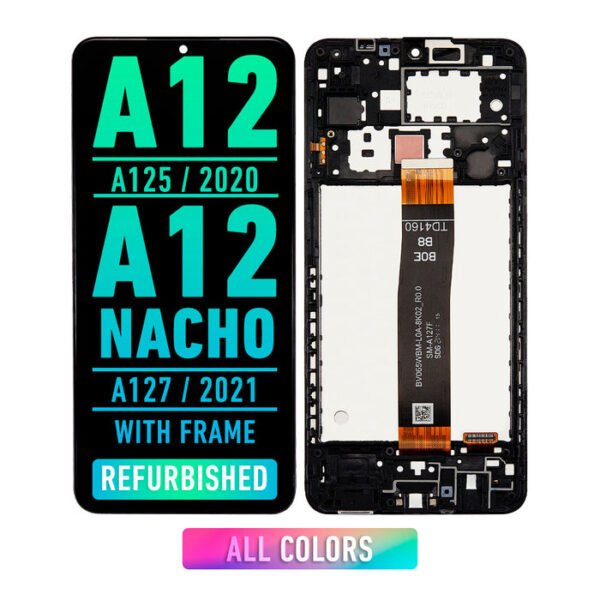 Samsung Galaxy A12 / A12 Nacho LCD Screen Assembly With Frame