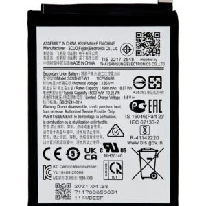 Samsung Galaxy A04 (A045 / 2022) / A04e (A042 / 2022) / A14 (A145 / 2023) / A14 5G (A146 / 2023) / A22 5G (A226 / 2021) Battery Replacement High Capacity (WT-W1)