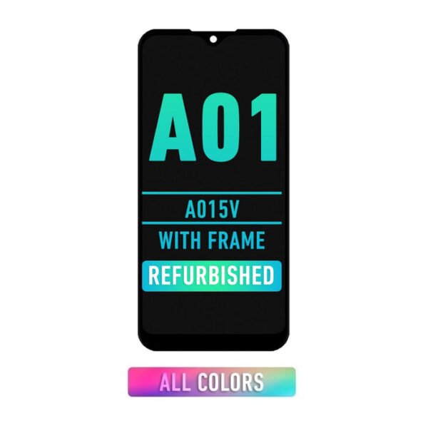 Samsung Galaxy A01 (A015V / 2020) LCD Screen Assembly Replacement With Frame (Type-C / Narrow FPC Connector) - Image 2