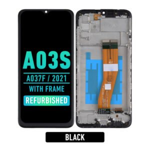 Samsung Galaxy A03s (A037F / 2021) LCD Screen Assembly Replacement With Frame (GLOBAL VERSION) (Dual SIM) (Micro-USB)
