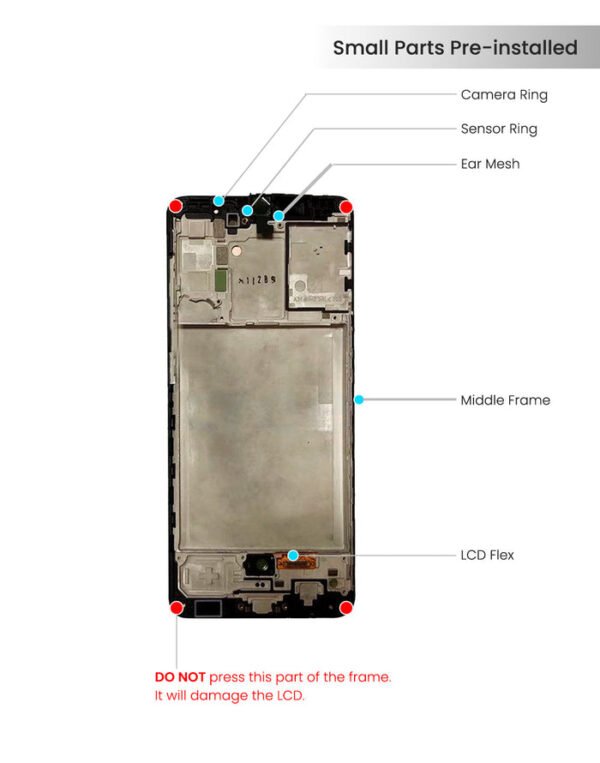 Samsung Galaxy A31 (A315 / 2020) Screen Assembly Replacement With Frame - Image 2