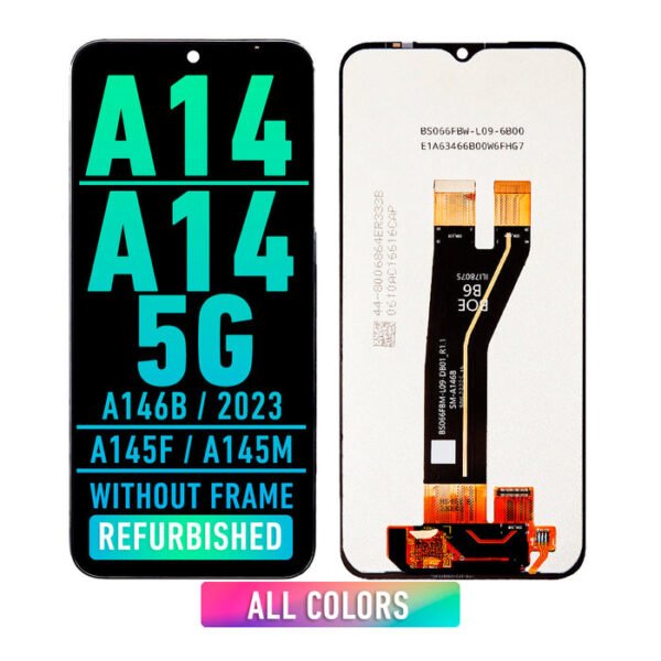 Samsung Galaxy A14 (A145F / A145M) / A14 5G (A146B / 2023) LCD Screen Assembly Replacement With Frame