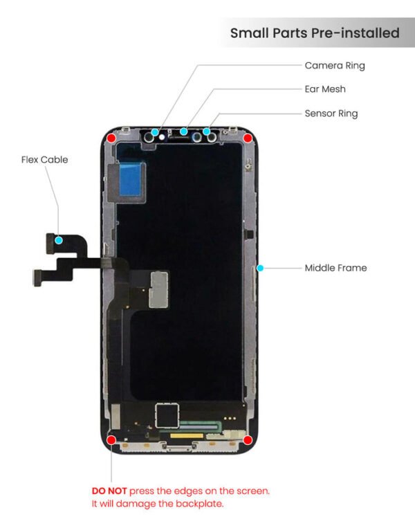 iPhone X OLED Screen Assembly Replacement With Digitizer (Aftermarket Plus) - Image 3