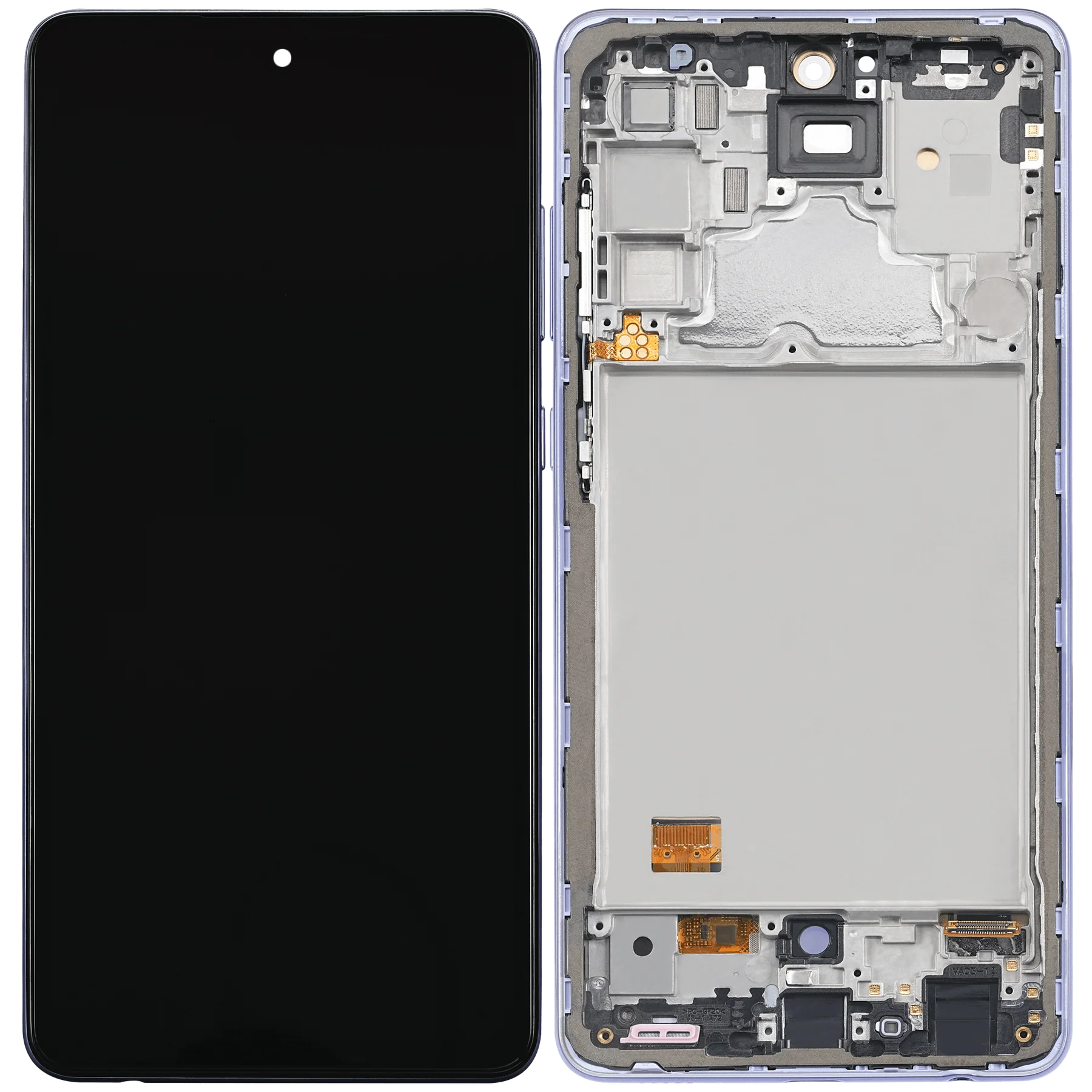 Samsung A72 LCD Screen Assembly with Frame Replacement